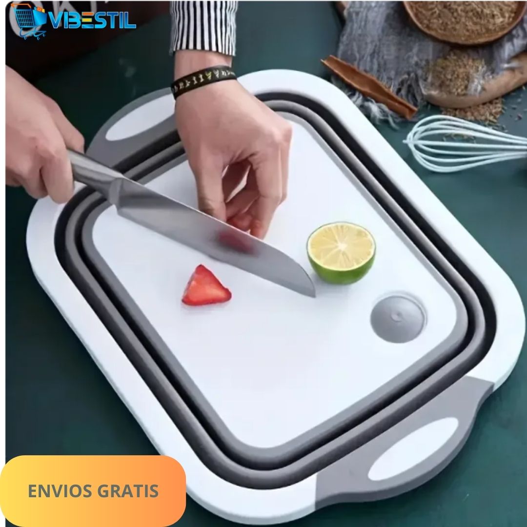 Tabla de Cocina Multifuncional Plegable +Mini Ebook Recetas de 🎁