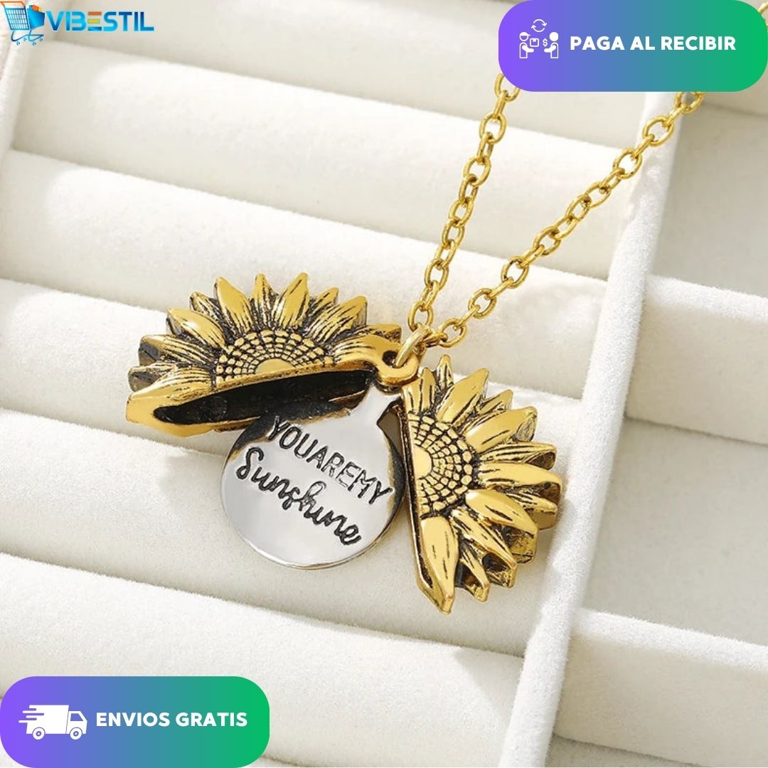 Collar Girasol 😍  + Caja de 🎁