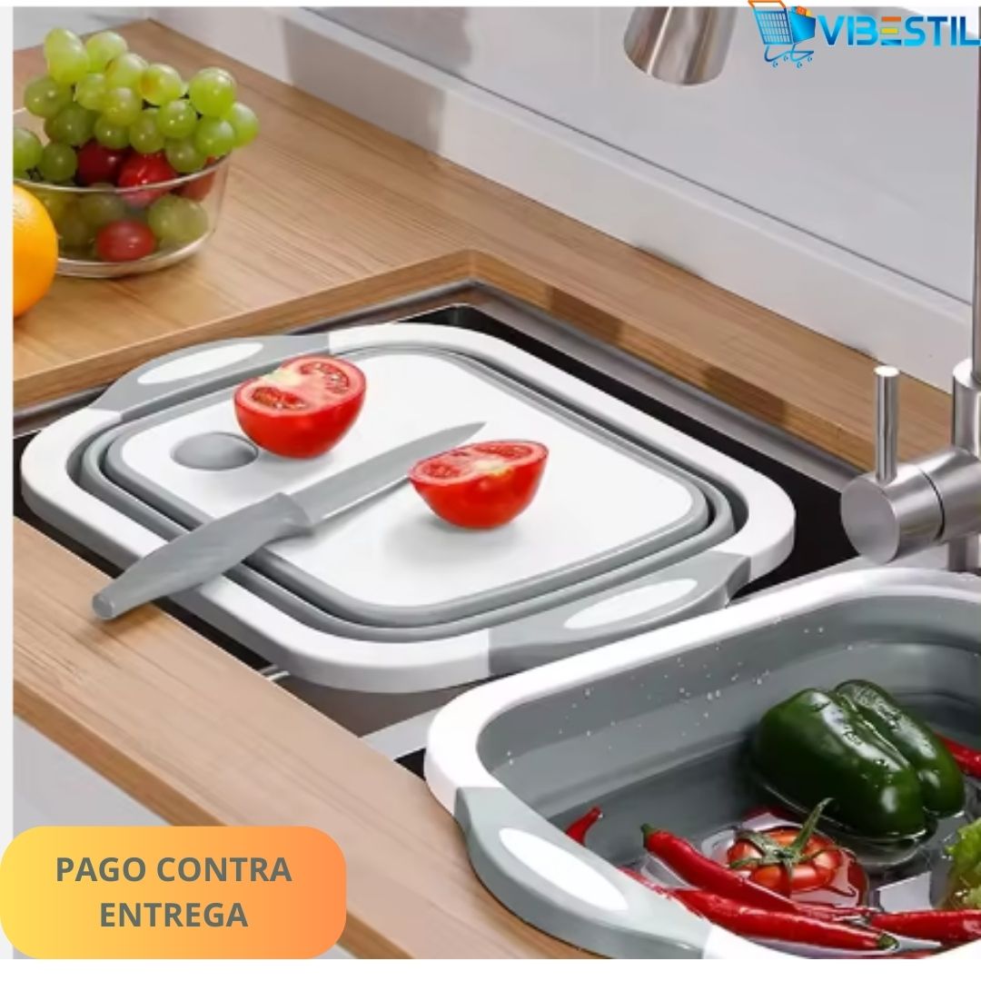 Tabla de Cocina Multifuncional Plegable +Mini Ebook Recetas de 🎁