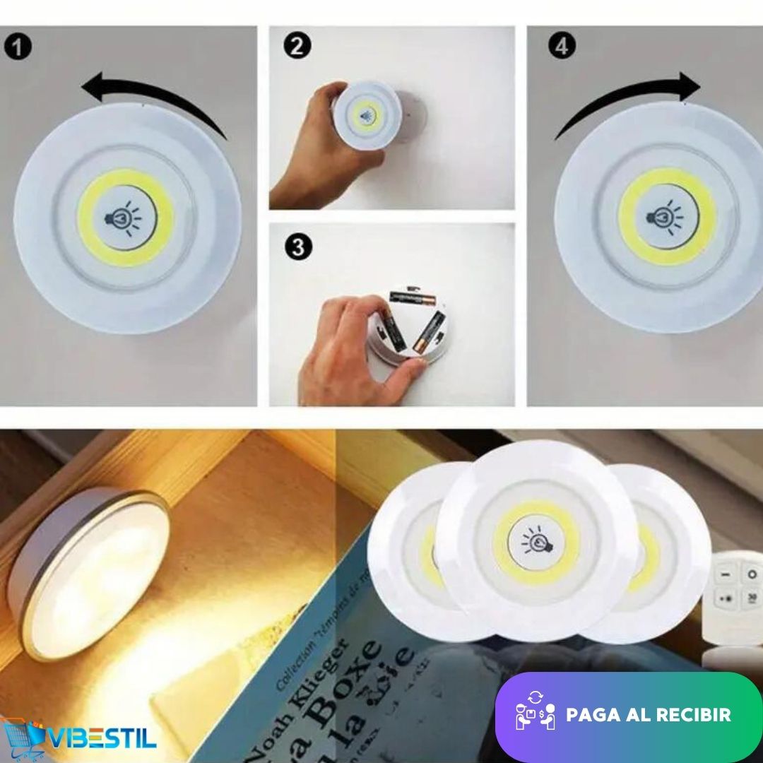 Luz LED Inalámbrica - Set 3 unidades