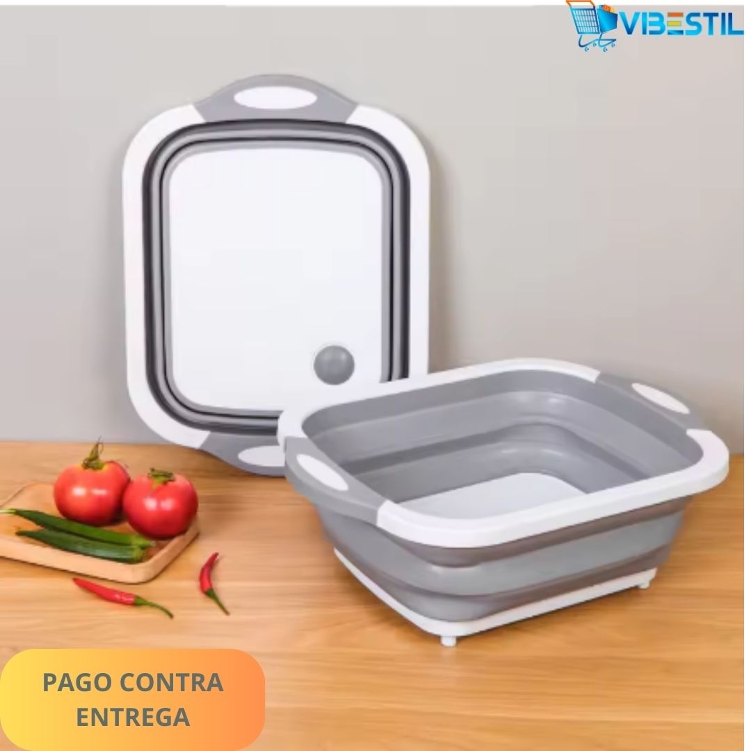 Tabla de Cocina Multifuncional Plegable +Mini Ebook Recetas de 🎁