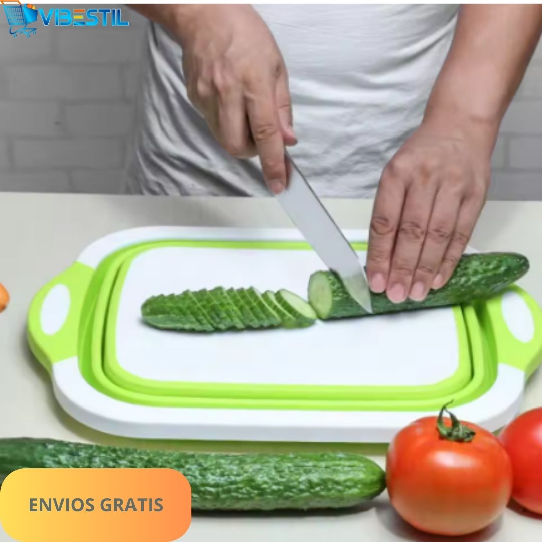 Tabla de Cocina Multifuncional Plegable +Mini Ebook Recetas de 🎁